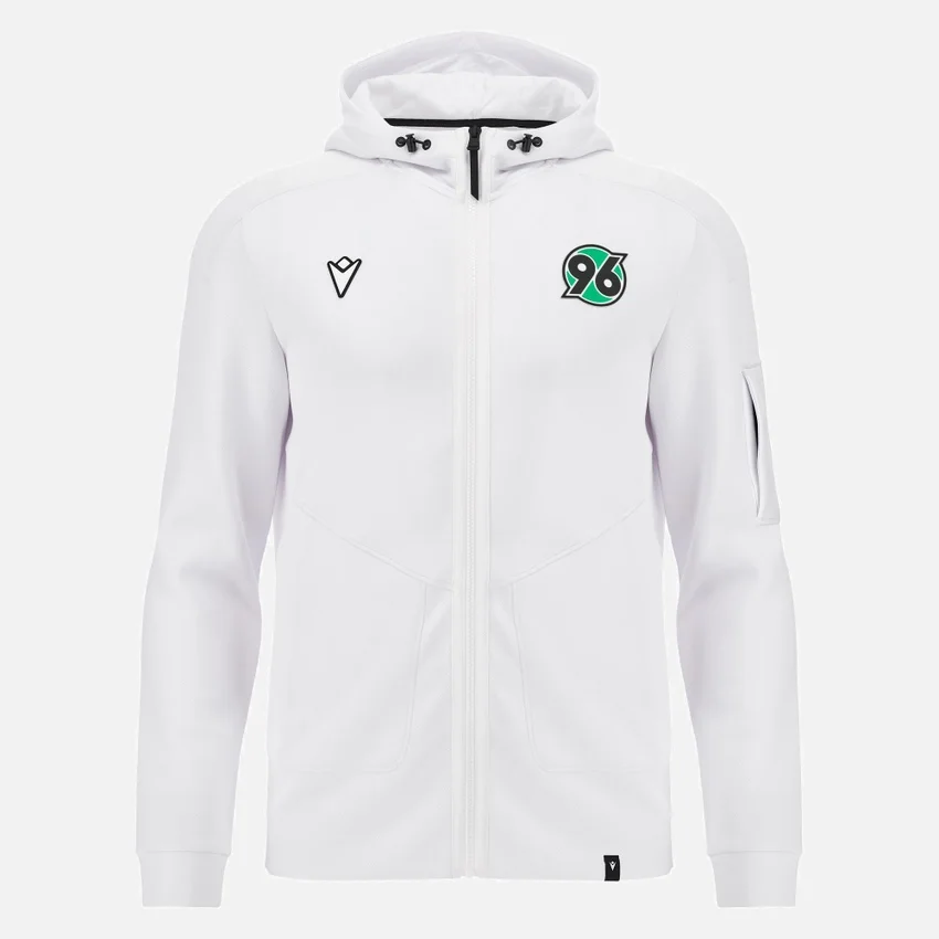 Casaco Athleisure branco Hannover 96 2025/26 Anthem Casaco Athleisure branco Hannover 96 2025/26 Anthem