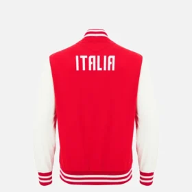 Casaco Athleisure de coleção cápsula Garibaldi Italia Rugby 2025/26 para crianças