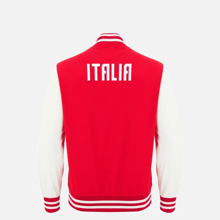Casaco Athleisure de coleção cápsula Garibaldi Italia Rugby 2025/26 para crianças Casaco Athleisure de coleção cápsula Garibaldi Italia Rugby 2025/26 para crianças