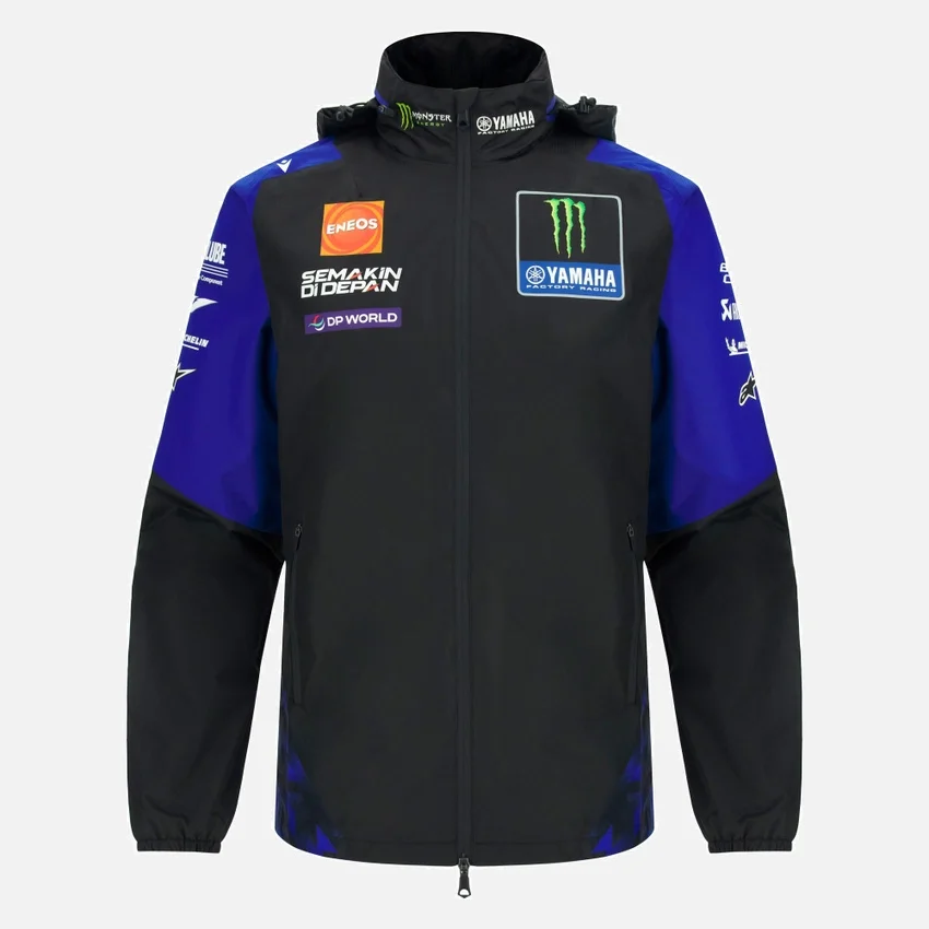 Casaco de banho réplica da equipa Monster Energy Yamaha MotoGP 2026 Casaco de banho réplica da equipa Monster Energy Yamaha MotoGP 2026