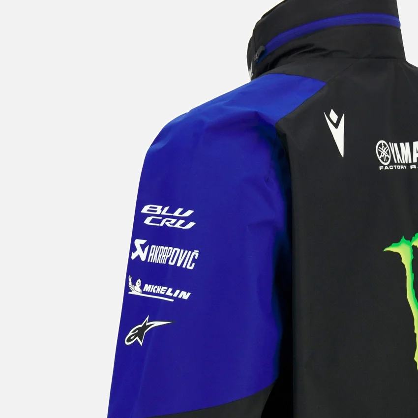 Casaco de banho réplica da equipa Monster Energy Yamaha MotoGP 2026 Casaco de banho réplica da equipa Monster Energy Yamaha MotoGP 2026
