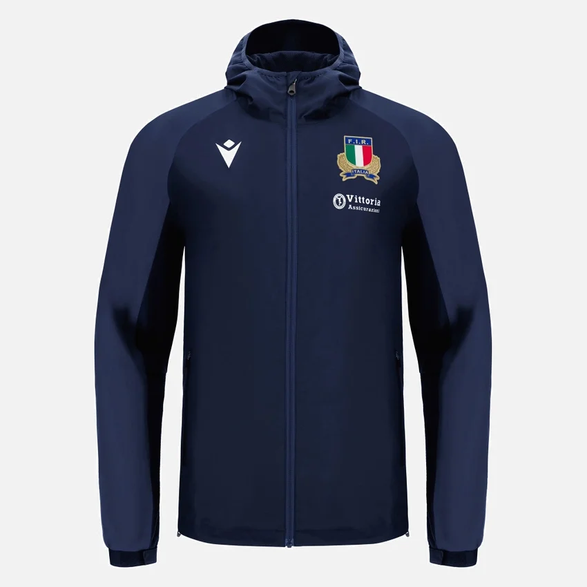 Casaco impermeável para adultos Italia Rugby 2025/26 Casaco impermeável para adultos Italia Rugby 2025/26