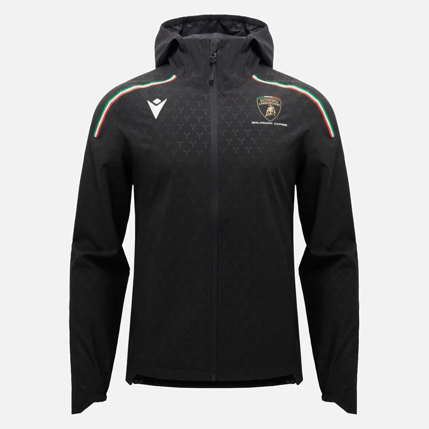 Casaco impermeável para homem Automobili Lamborghini Squadra Corse Casaco impermeável para homem Automobili Lamborghini Squadra Corse