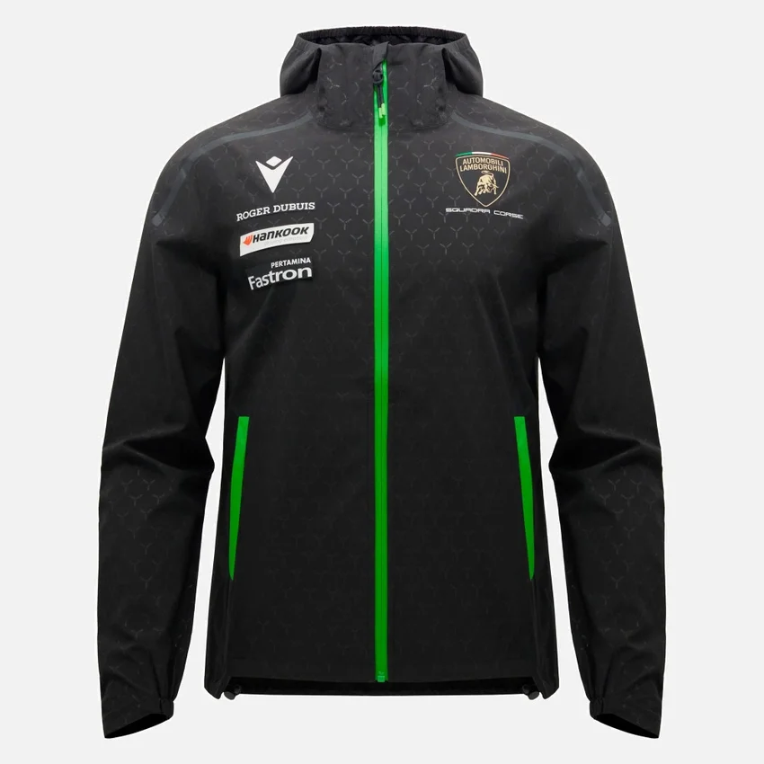 Casaco impermeável para homem Automobili Lamborghini Squadra Corse Casaco impermeável para homem Automobili Lamborghini Squadra Corse