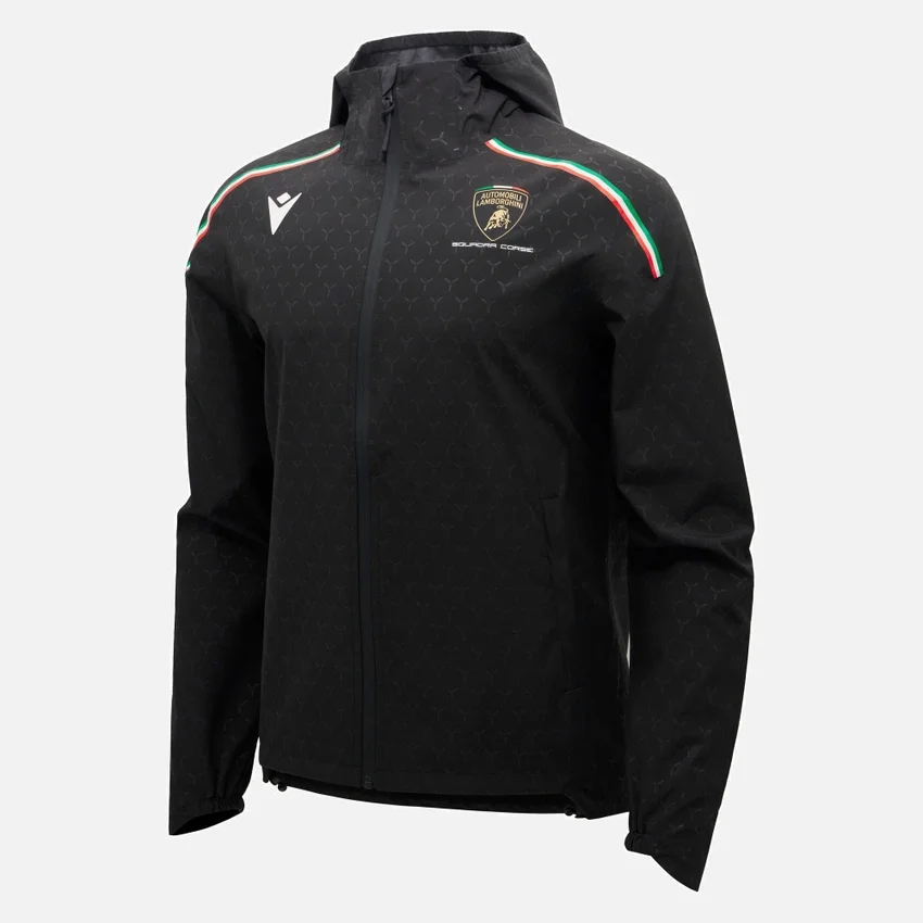 Casaco impermeável para homem Automobili Lamborghini Squadra Corse Casaco impermeável para homem Automobili Lamborghini Squadra Corse