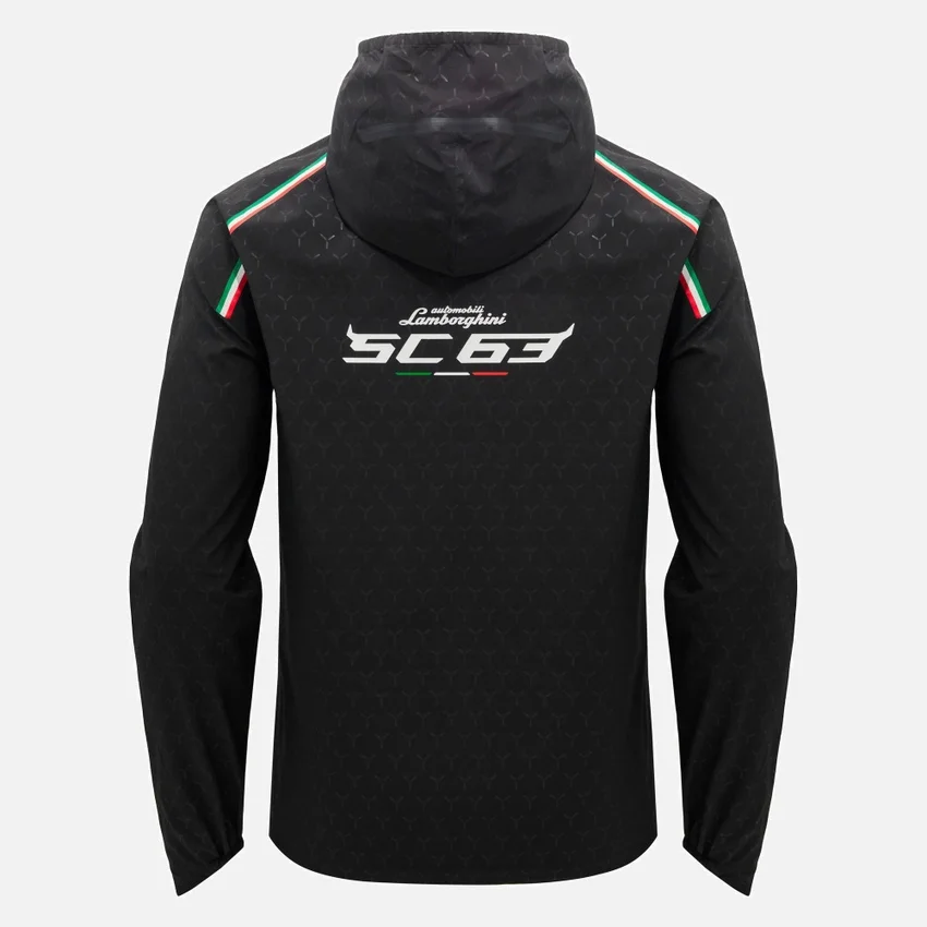 Casaco impermeável para homem Automobili Lamborghini Squadra Corse Casaco impermeável para homem Automobili Lamborghini Squadra Corse