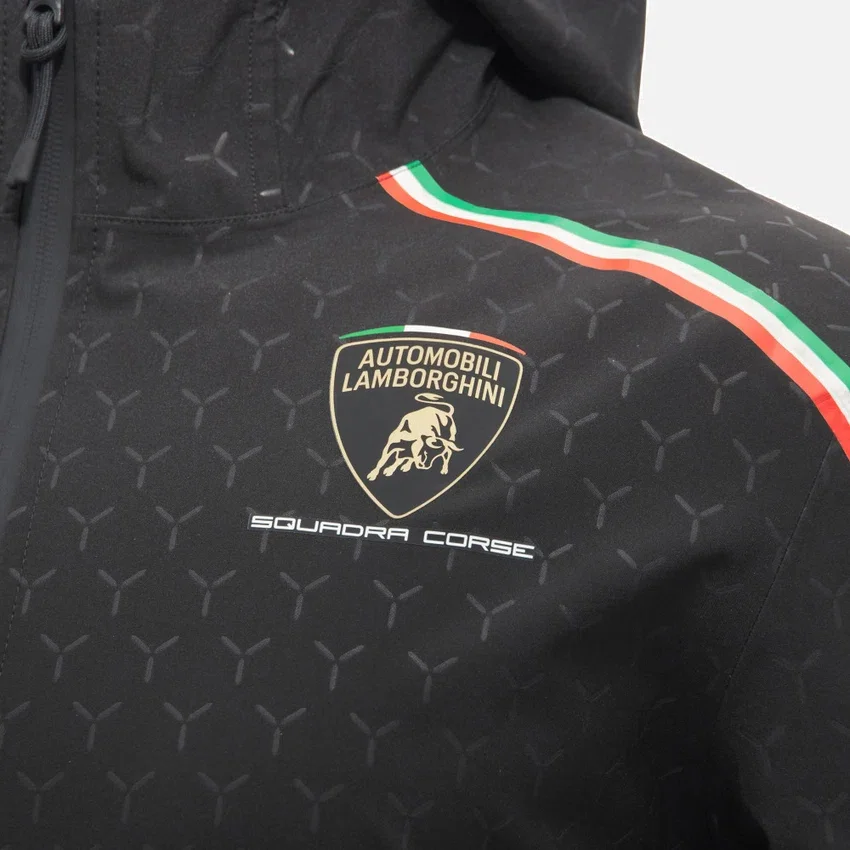 Casaco impermeável para homem Automobili Lamborghini Squadra Corse Casaco impermeável para homem Automobili Lamborghini Squadra Corse
