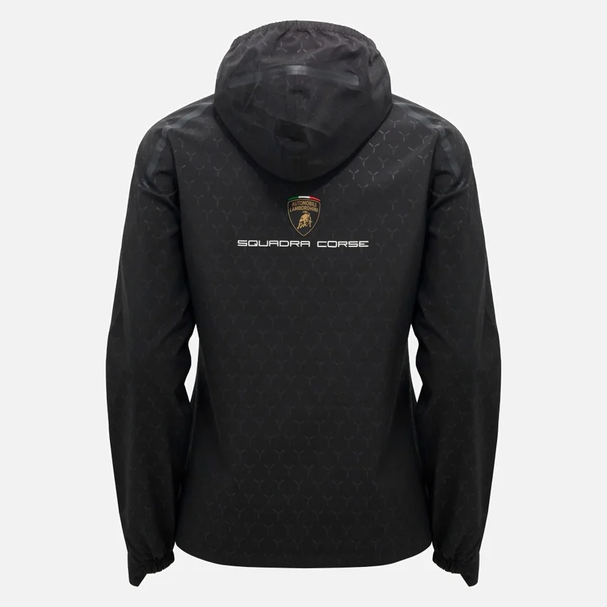 Casaco impermeável para mulher Automobili Lamborghini Squadra Corse Casaco impermeável para mulher Automobili Lamborghini Squadra Corse