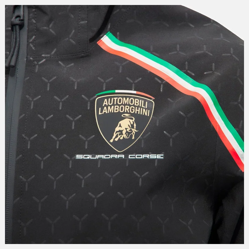 Casaco impermeável para mulher Automobili Lamborghini Squadra Corse Casaco impermeável para mulher Automobili Lamborghini Squadra Corse