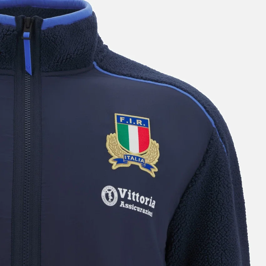 Casaco Teddy para Adultos Italia Rugby 2025/26 Athleisure Casaco Teddy para Adultos Italia Rugby 2025/26 Athleisure