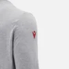 Coleção Unibo Camisola de gola redonda cinzenta mesclada não escovada para adultos Coleção Unibo Camisola de gola redonda cinzenta mesclada não escovada para adultos