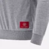 Coleção Unibo Camisola de gola redonda cinzenta mesclada não escovada para adultos Coleção Unibo Camisola de gola redonda cinzenta mesclada não escovada para adultos