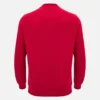 Coleção Unibo Camisola de gola redonda vermelha não escovada para adultos Coleção Unibo Camisola de gola redonda vermelha não escovada para adultos