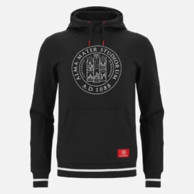 Coleção Unibo Hoodies preta escovada para adultos