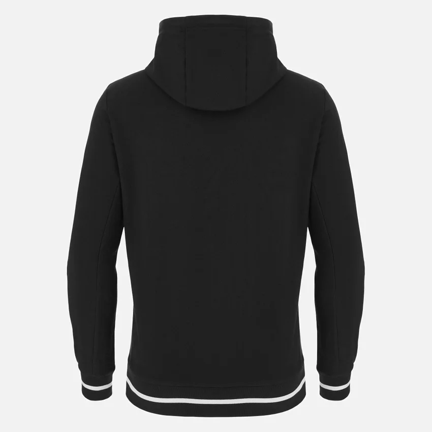 Coleção Unibo Hoodies preta escovada para adultos Coleção Unibo Hoodies preta escovada para adultos