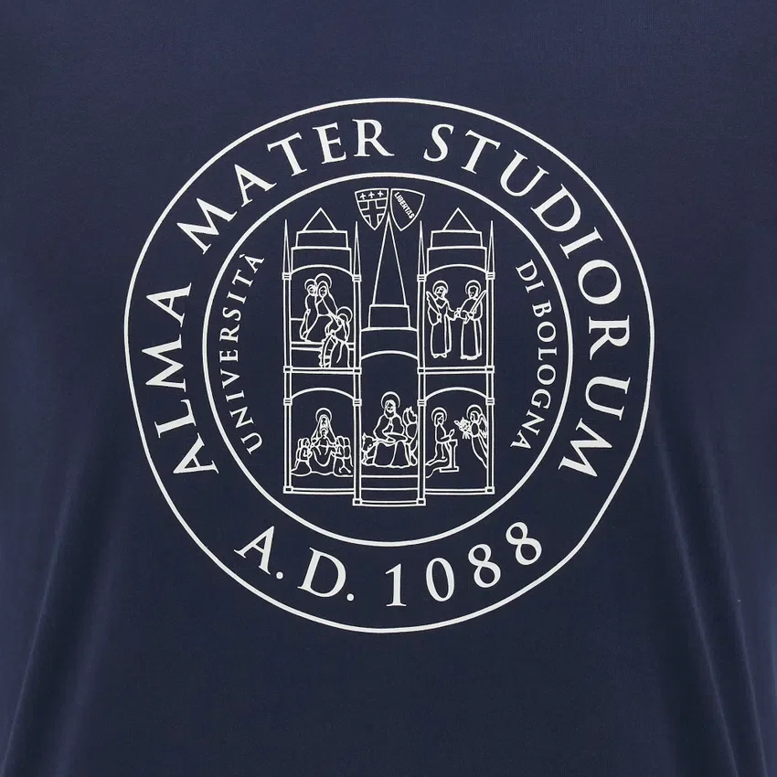 Coleção Unibo T-shirt de algodão para adulto em azul-marinho Coleção Unibo T-shirt de algodão para adulto em azul-marinho