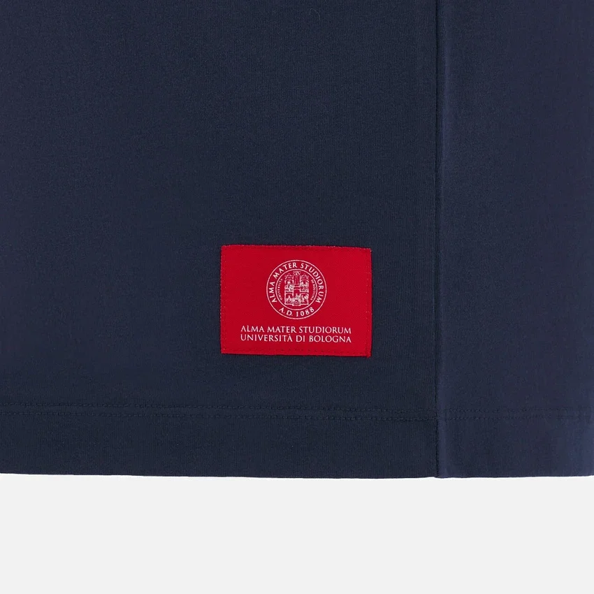 Coleção Unibo T-shirt de algodão para adulto em azul-marinho Coleção Unibo T-shirt de algodão para adulto em azul-marinho