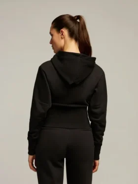 Elo 02 Camisola com capuz e fecho completo em algodão