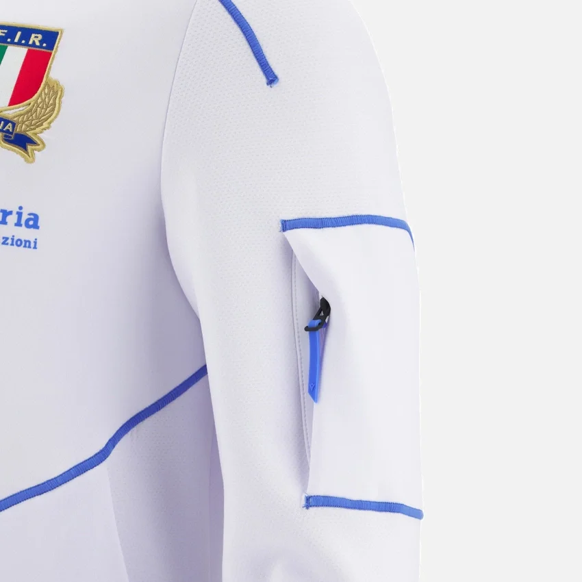 Italia Rugby 2025/26 Camisola Athleisure para adultos com fecho completo Italia Rugby 2025/26 Camisola Athleisure para adultos com fecho completo