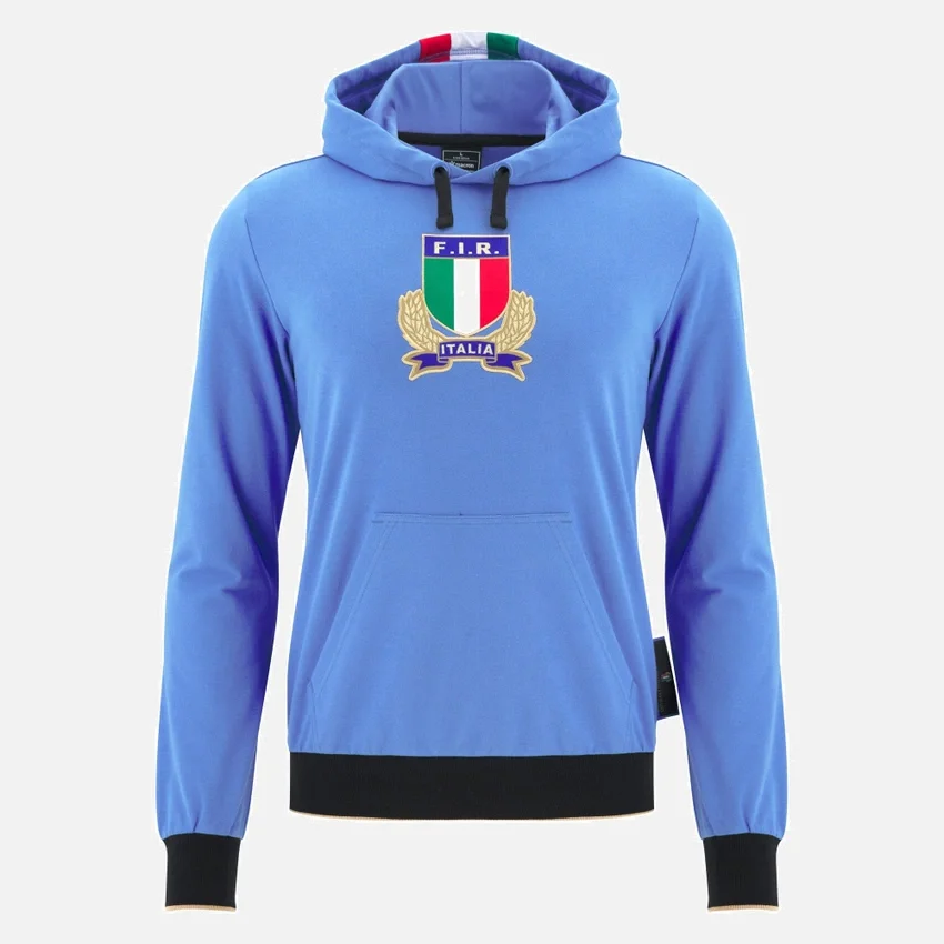 Italia Rugby 2025/26 Linha de Fãs para Adultos Camisola com Fecho Completo Italia Rugby 2025/26 Linha de Fãs para Adultos Camisola com Fecho Completo