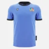 Linha de fãs de T-shirts de algodão canelado Italia Rugby 2025/26 Linha de fãs de T-shirts de algodão canelado Italia Rugby 2025/26