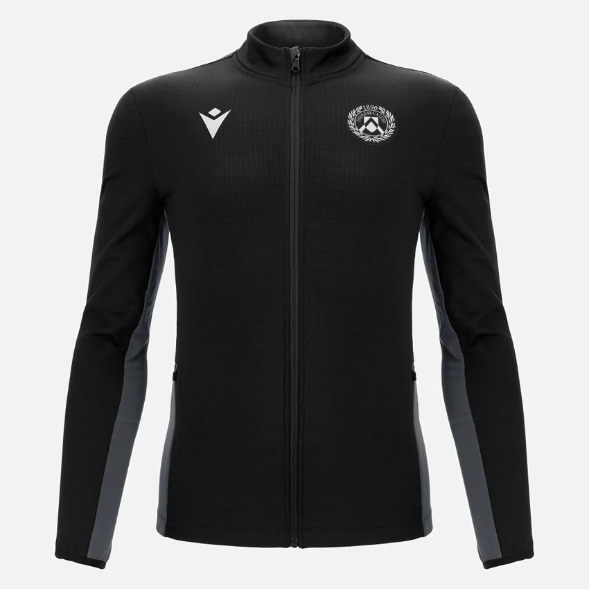 Moletom com zíper completo da linha de fãs para adultos do Udinese Calcio 2025/26 Moletom com zíper completo da linha de fãs para adultos do Udinese Calcio 2025/26