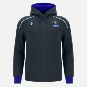 Monster Energy Yamaha MotoGP 2026 Camisola de viagem para homem com fecho completo Monster Energy Yamaha MotoGP 2026 Camisola de viagem para homem com fecho completo