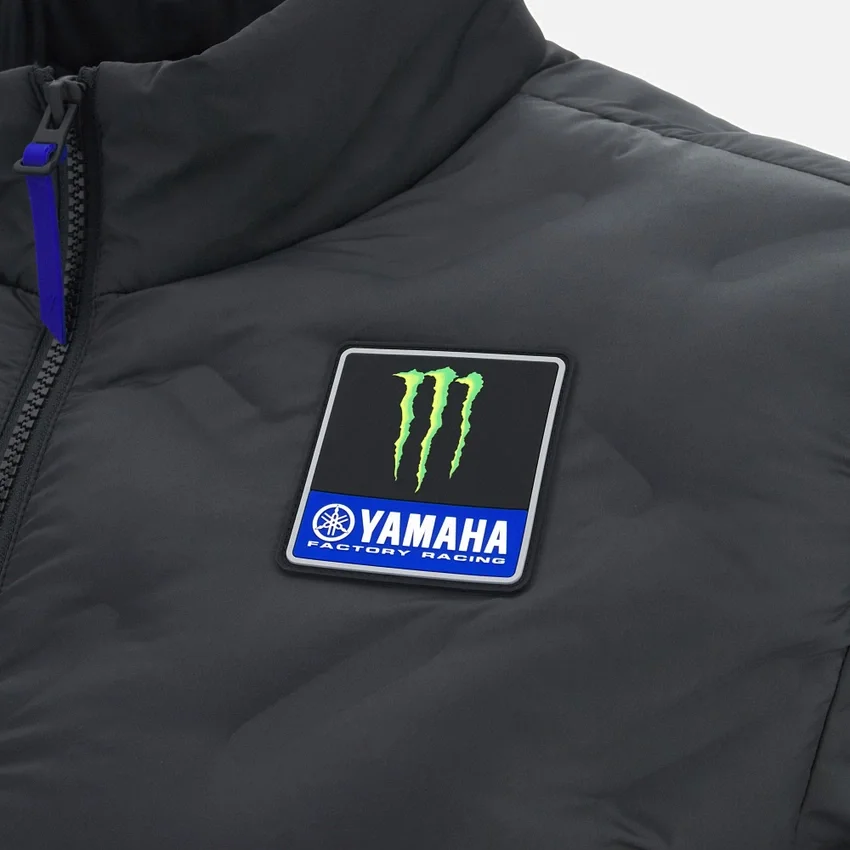 Monster Energy Yamaha MotoGP 2026 Replicação de Casaco Bomber Acolchoado para Homem Monster Energy Yamaha MotoGP 2026 Replicação de Casaco Bomber Acolchoado para Homem