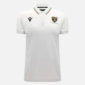 Polos Brancos Femininos Automobili Lamborghini Squadra Corse