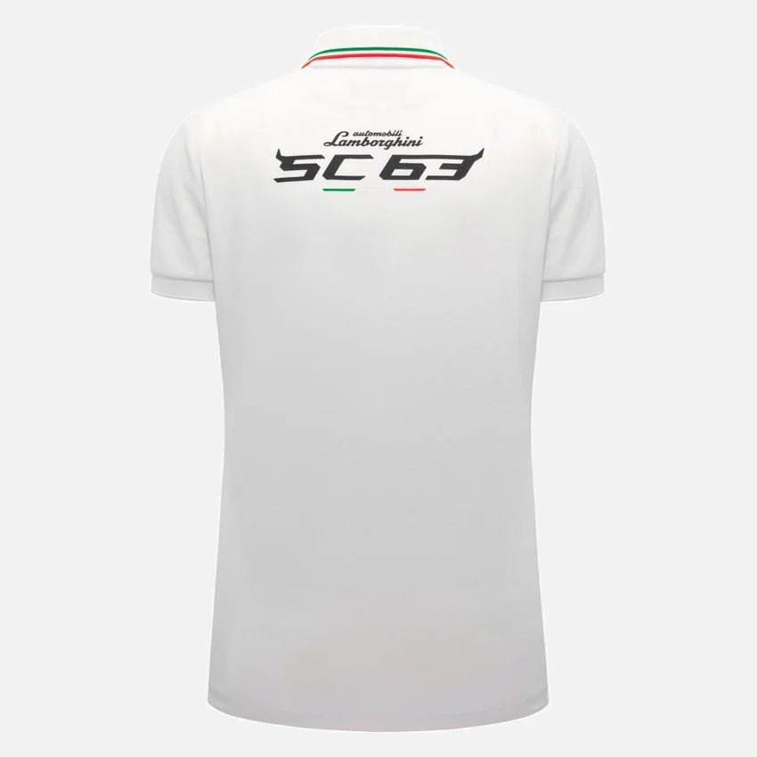 Polos Brancos Femininos Automobili Lamborghini Squadra Corse Polos Brancos Femininos Automobili Lamborghini Squadra Corse