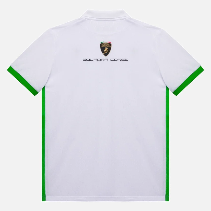Polos Brancos Infantis Automobili Lamborghini Squadra Corse Polos Brancos Infantis Automobili Lamborghini Squadra Corse