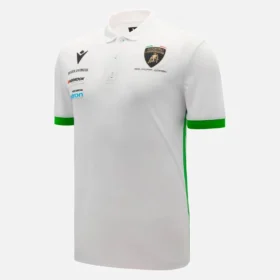 Polos Brancos Masculinos Automobili Lamborghini Squadra Corse