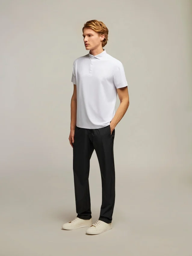Polos Charlie em piqué elástico Polos Charlie em piqué elástico