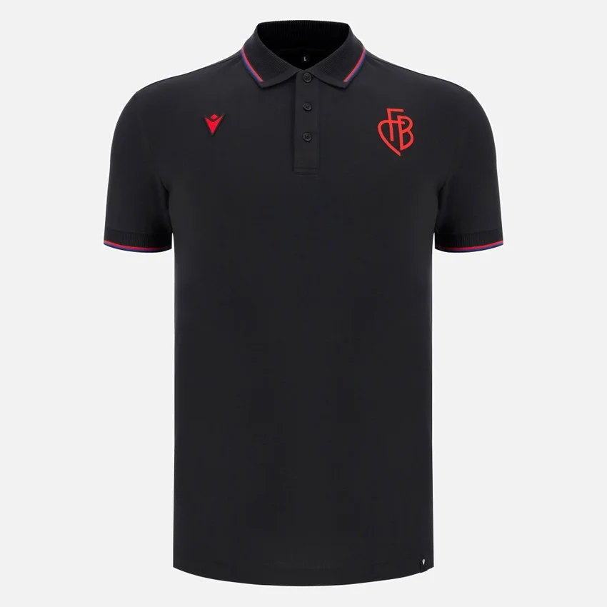 Polos de algodão para adulto FC Basel 2025/26 Athleisure Polos de algodão para adulto FC Basel 2025/26 Athleisure