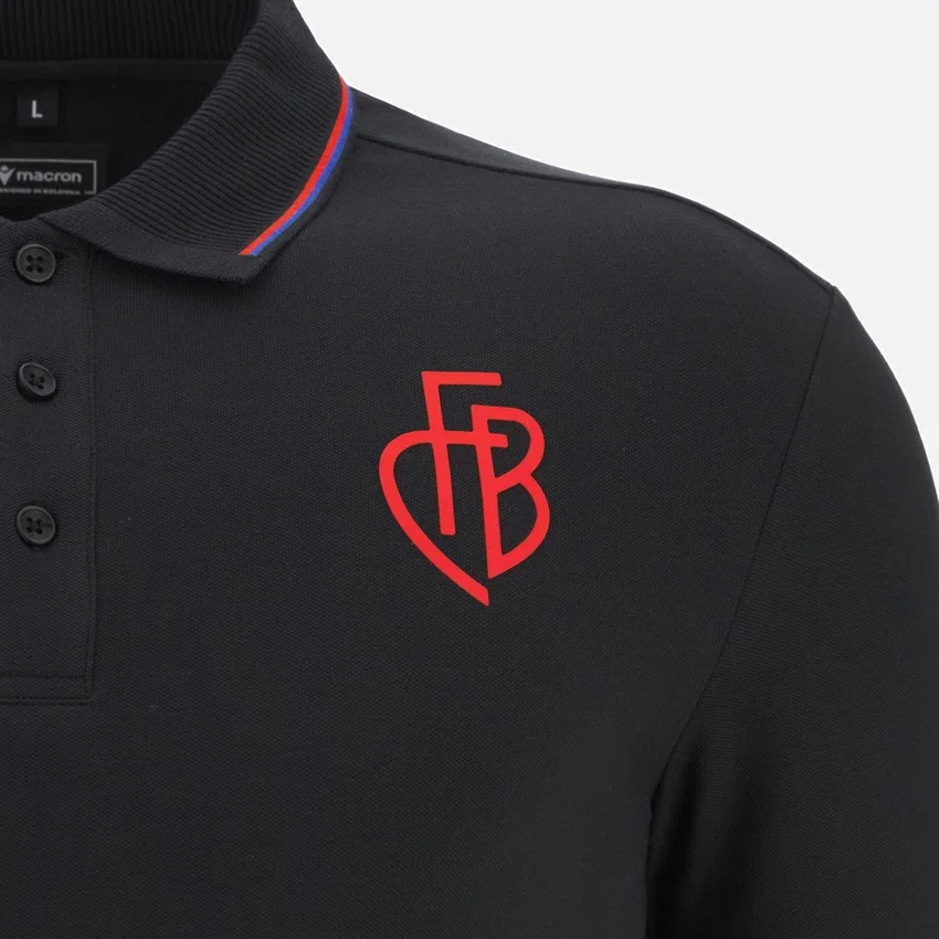 Polos de algodão para adulto FC Basel 2025/26 Athleisure Polos de algodão para adulto FC Basel 2025/26 Athleisure
