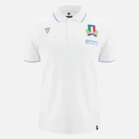 Polos de algodão para adultos Italia Rugby 2025/26 Athleisure