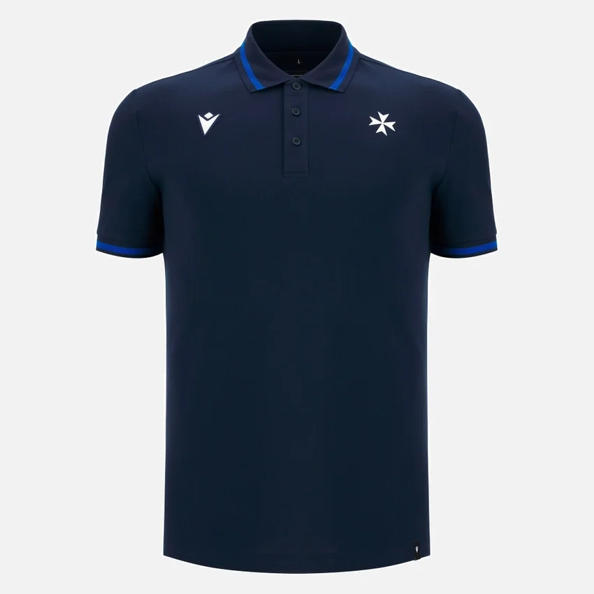 Polos de viagem azul-marinho para adultos Auxerre 2025/26 Athleisure Polos de viagem azul-marinho para adultos Auxerre 2025/26 Athleisure