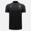 Polos pretos para homens da Automobili Lamborghini Squadra Corse