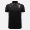 Polos pretos para homens da Automobili Lamborghini Squadra Corse