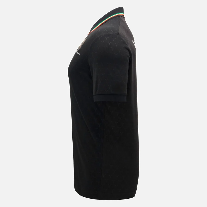 Polos pretos para homens da Automobili Lamborghini Squadra Corse Polos pretos para homens da Automobili Lamborghini Squadra Corse