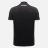Polos pretos para homens da Automobili Lamborghini Squadra Corse