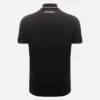 Polos pretos para homens da Automobili Lamborghini Squadra Corse
