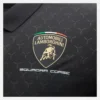 Polos pretos para homens da Automobili Lamborghini Squadra Corse Polos pretos para homens da Automobili Lamborghini Squadra Corse