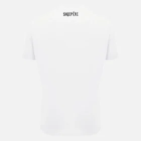 T-shirt Athleisure branca da Seleção Nacional da Albânia FSHF 2026/27 para homem