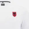 T-shirt Athleisure branca da Seleção Nacional da Albânia FSHF 2026/27 para homem T-shirt Athleisure branca da Seleção Nacional da Albânia FSHF 2026/27 para homem