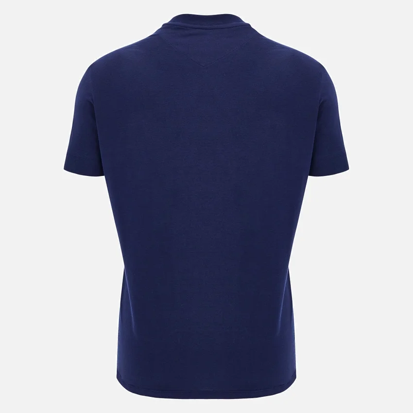 T-shirt de algodão azul-marinho Edinburgh Rugby 2025/26 T-shirt de algodão azul-marinho Edinburgh Rugby 2025/26