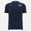 T-shirt de algodão azul-marinho Sale Sharks 2025/26 T-shirt de algodão azul-marinho Sale Sharks 2025/26