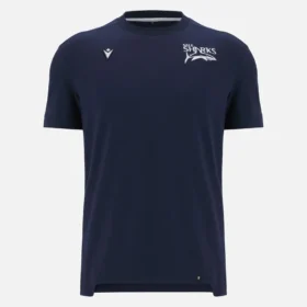 T-shirt de algodão azul-marinho Sale Sharks 2025/26