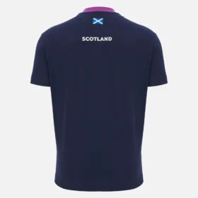 T-shirt de algodão azul-marinho Scottish Rugby 2025/26