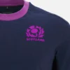 T-shirt de algodão azul-marinho Scottish Rugby 2025/26 T-shirt de algodão azul-marinho Scottish Rugby 2025/26